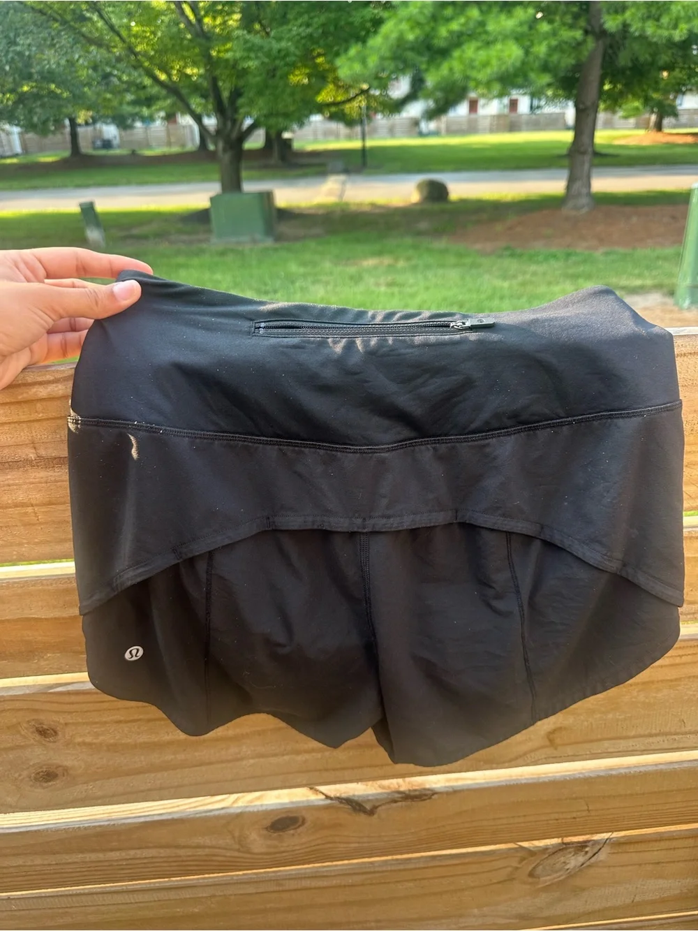 lululemon athletica Black Athletic Running Shorts